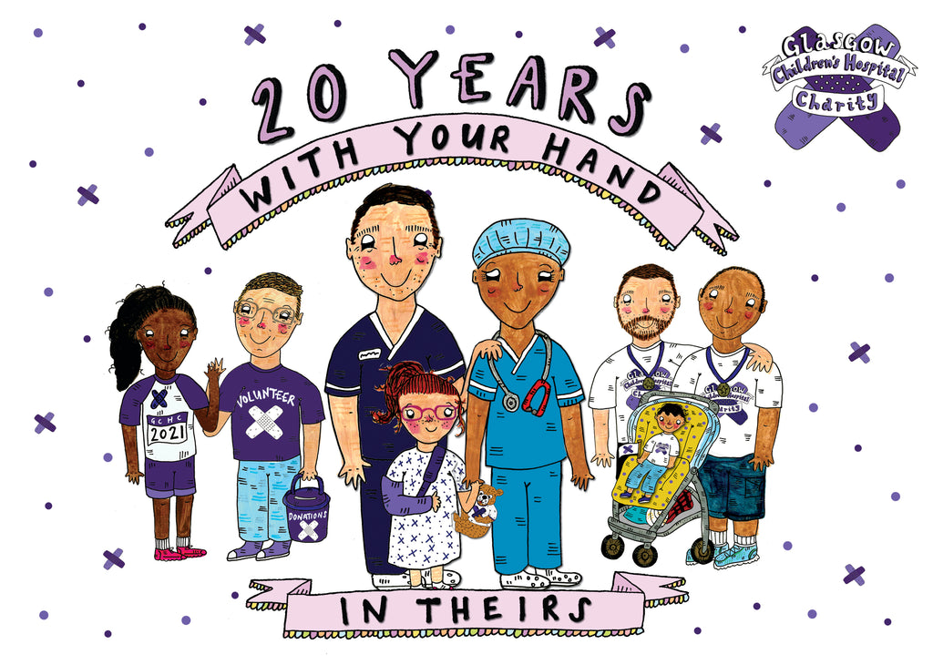 Glasgow Children’s Hospital Charity’s 20 Years Celebration Illustration