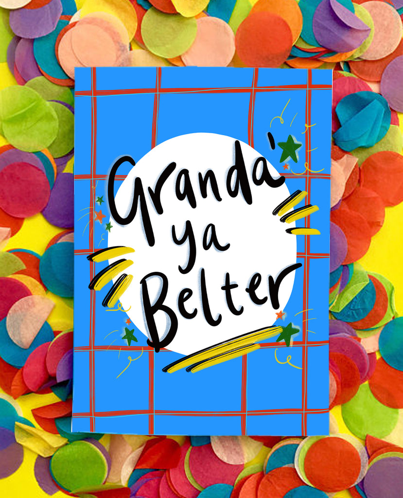 'Granda' Ya Belter!' Greetings Card