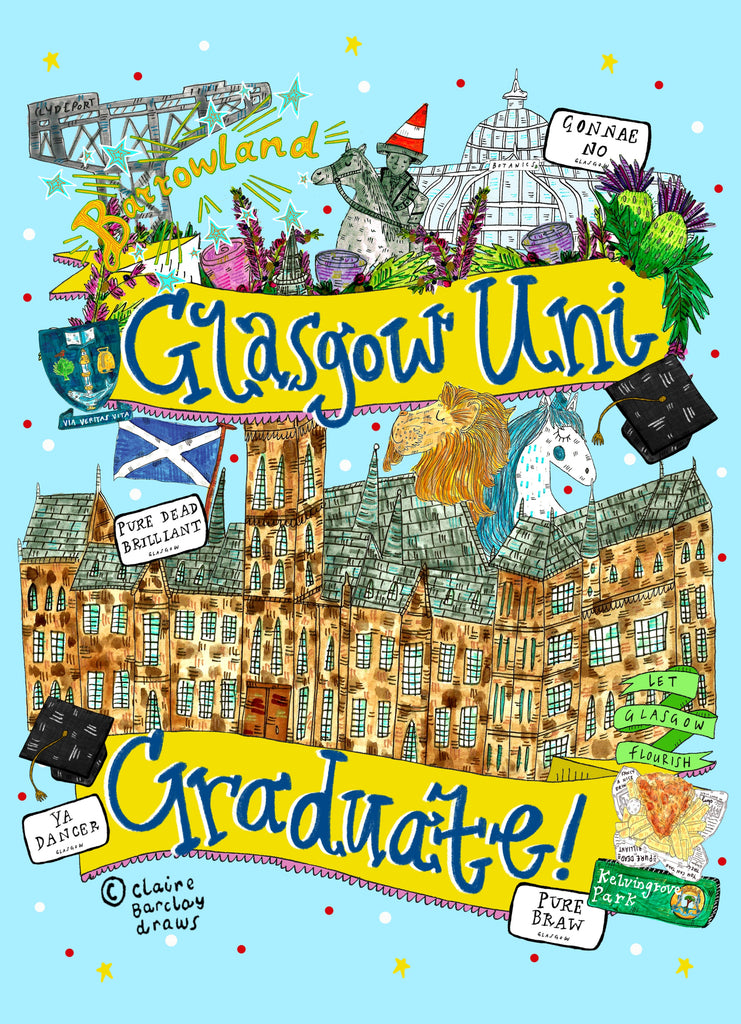 Glasgow Uni Graduate! Greetings Card