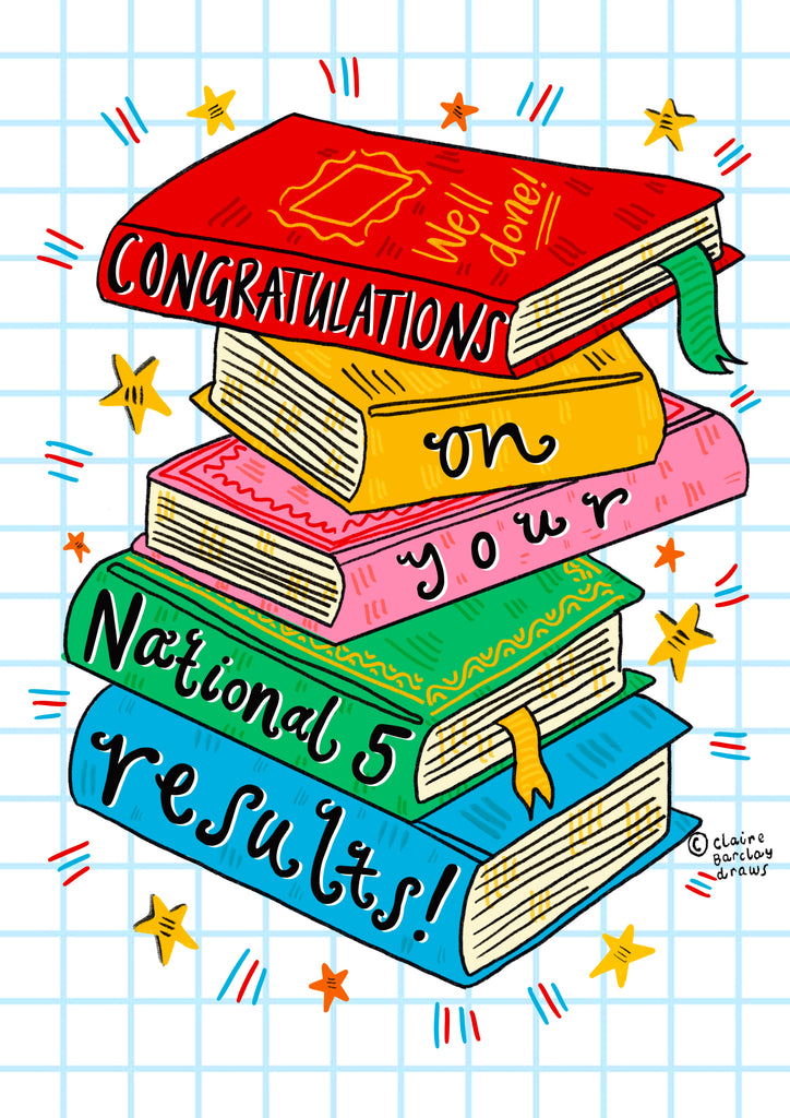 Congratulations on your National 5 Results! Greetings Card