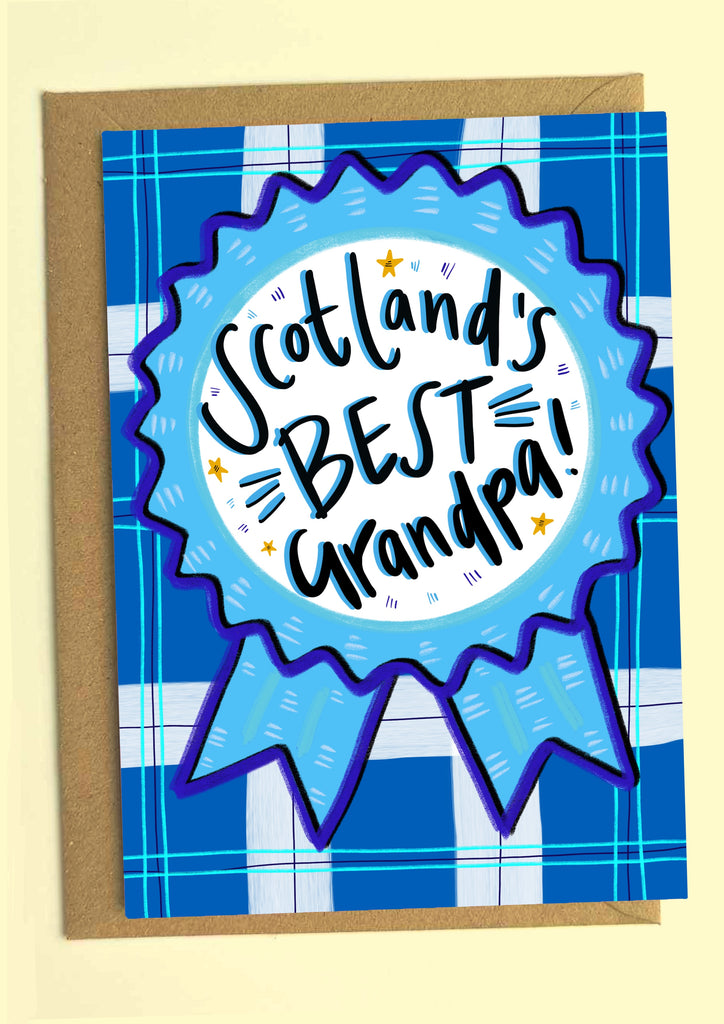 Scotland’s BEST Grandpa! Greetings Card
