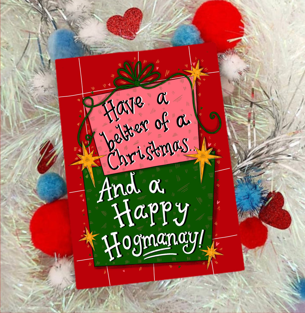 Have a Belter of a Christmas and a Happy Hogmanay! Xmas Card