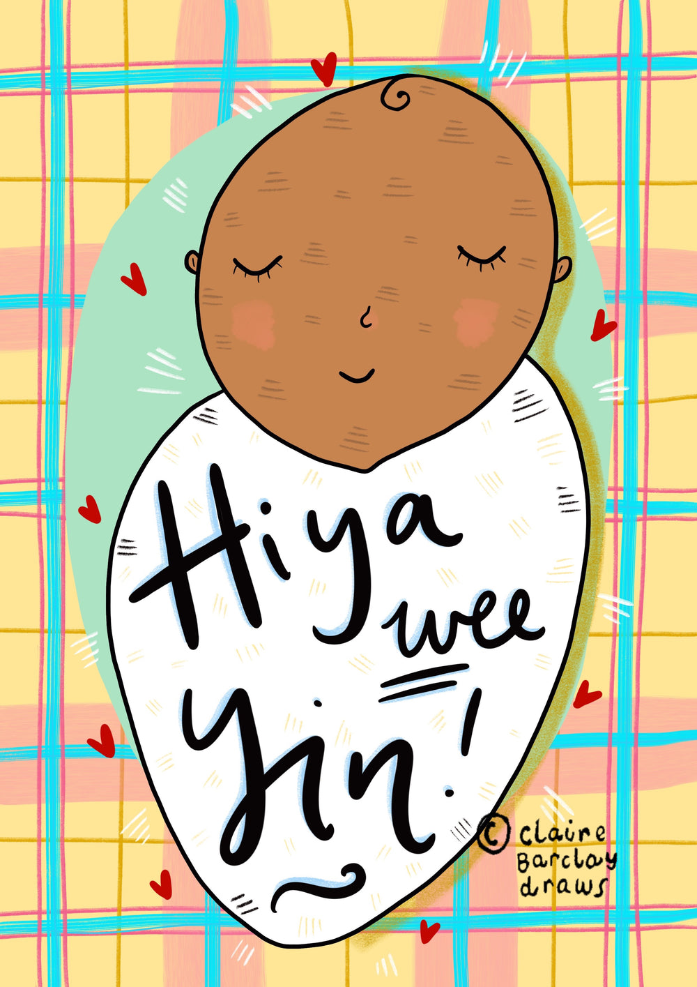 ‘Hiya wee yin!' Greetings Card