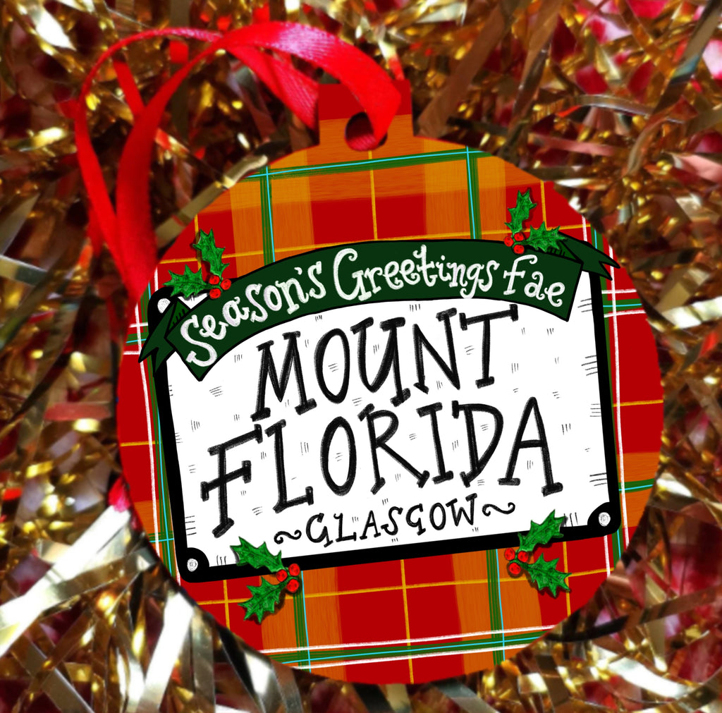 Seasons Greetings fae Mount Florida! Christmas Tree Decoration