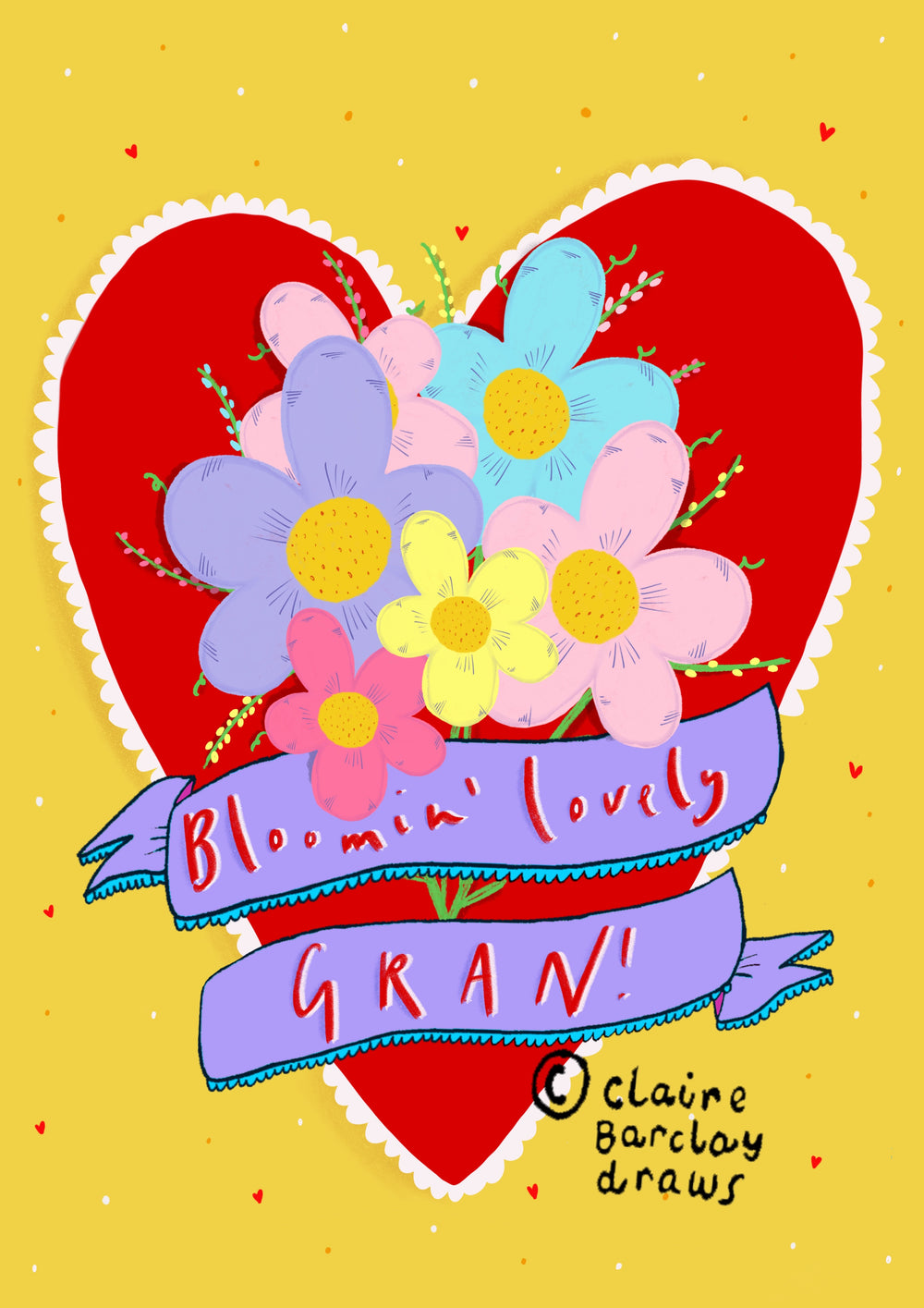 Bloomin' Lovely Gran! Greetings Card