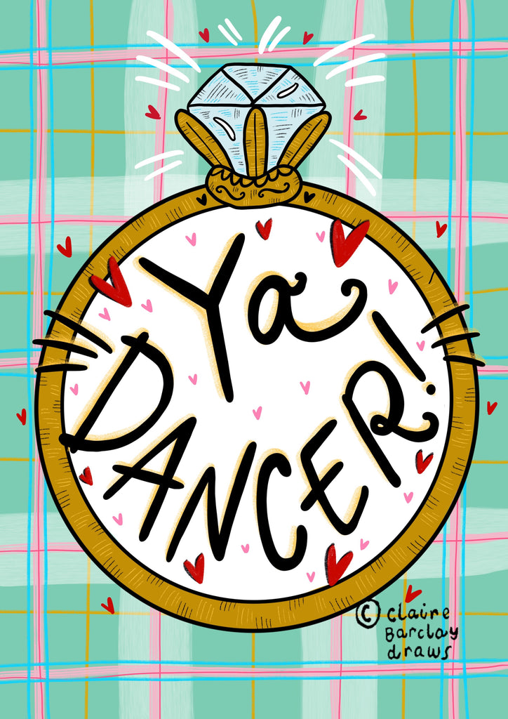 Ya Dancer! Engagement Card