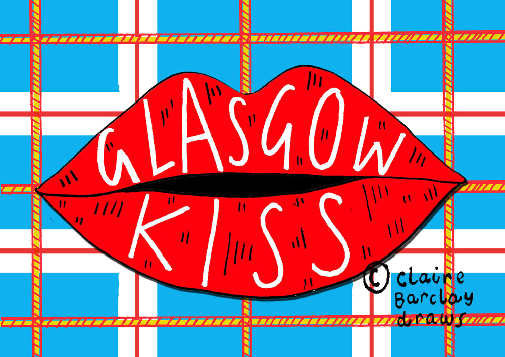 Glasgow Kiss! Greetings Card