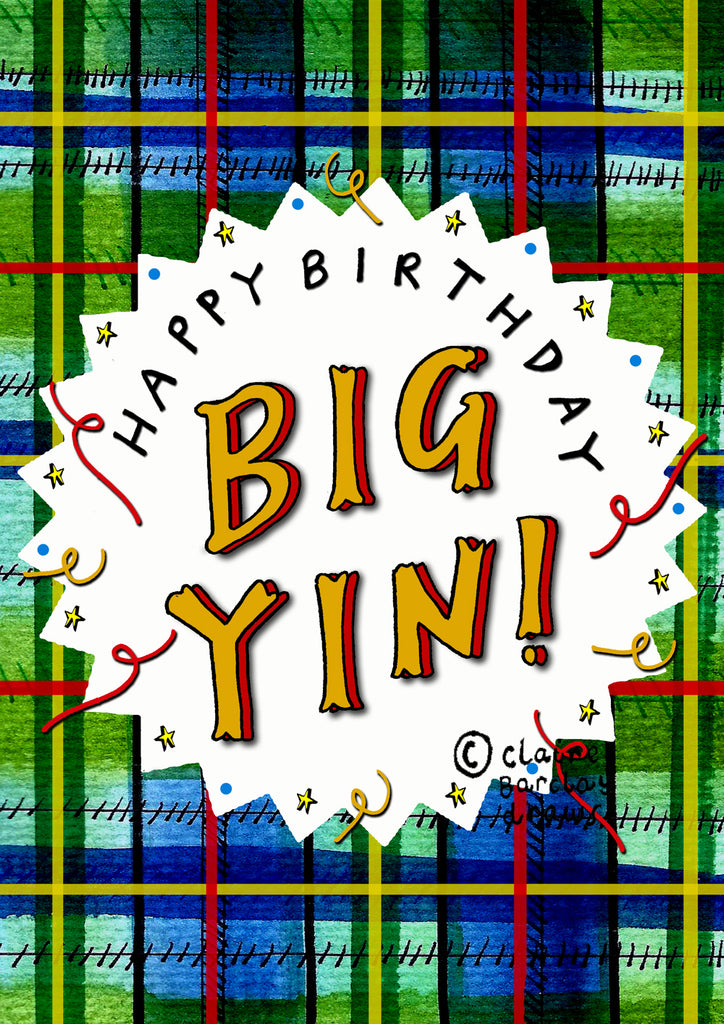 'Happy Birthday Big Yin!' Greetings Card