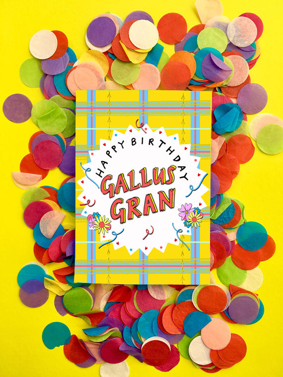 'Happy Birthday GALLUS GRAN!' Greetings Card