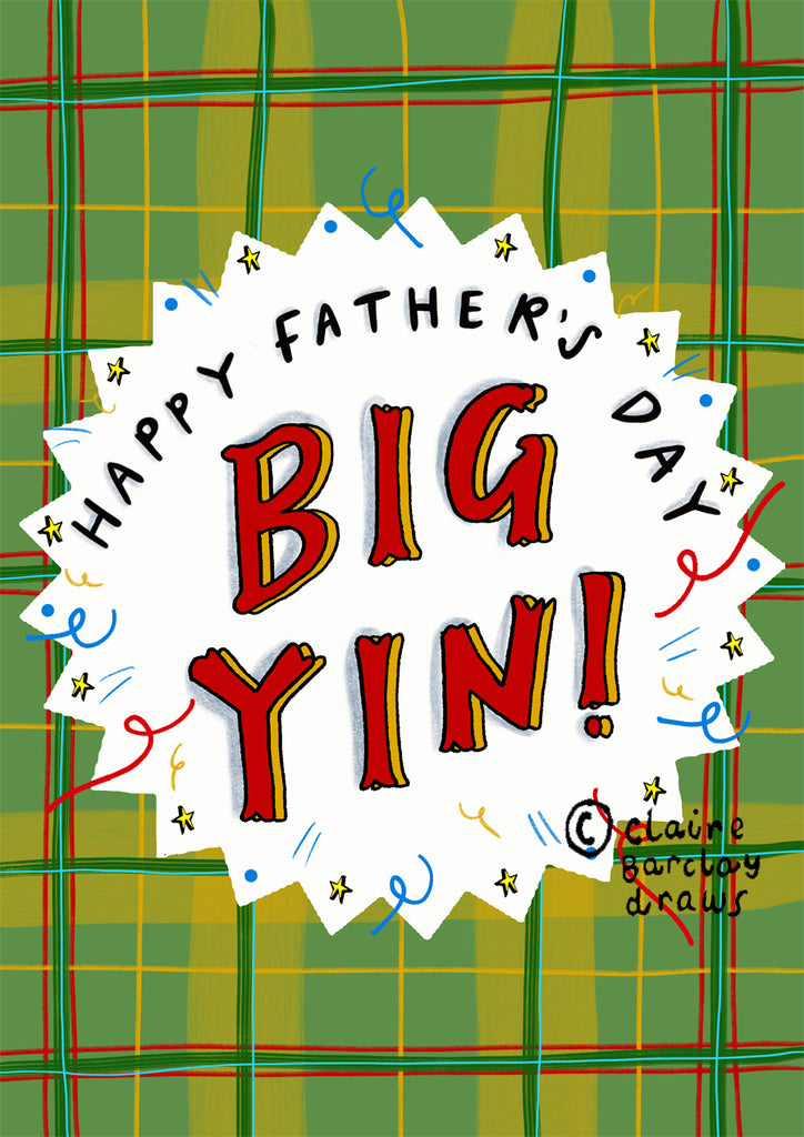 'Happy Father's Day BIG YIN!' Greetings Card