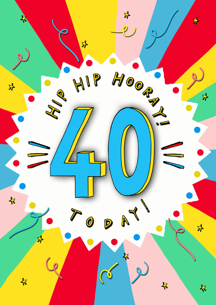 Hip Hip Horray (AGE) Today! Greetings Card
