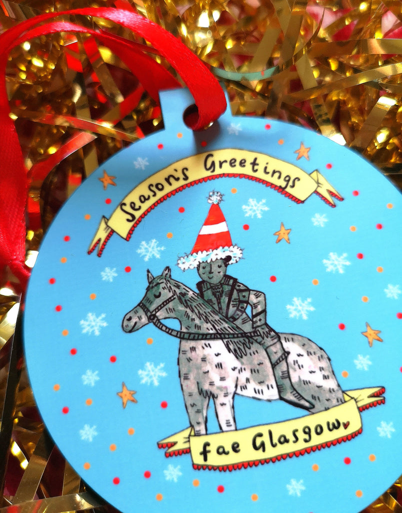 Seasons Greetings Fae Glasgow! Christmas Bauble