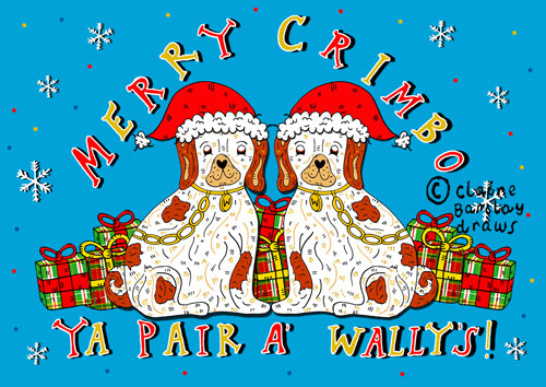 Merry Crimbo ya Pair a' Wally's! Christmas Decoration Set