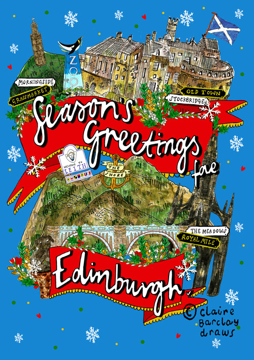 Seasons Greetings fae Edinburgh! Xmas Card