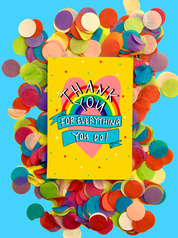 THANK YOU for everything you do! Greetings Card