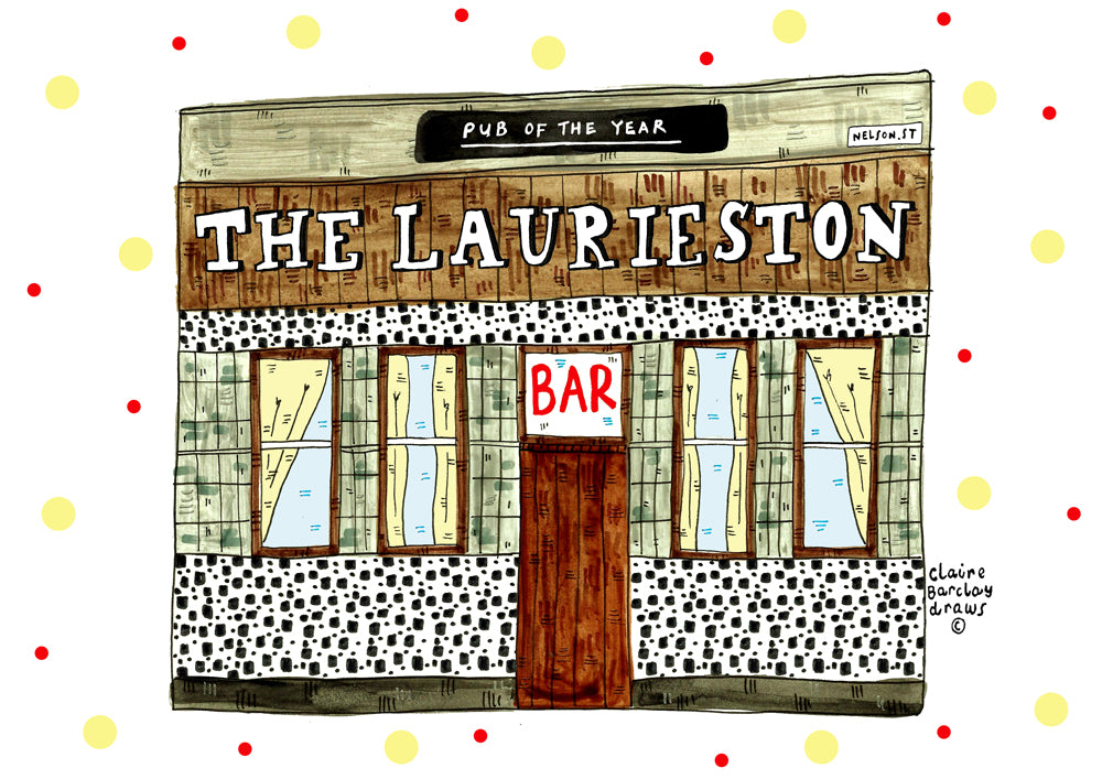 The Laurieston Glasgow Landmark Illustration Print