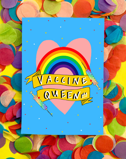 Vaccine Queen! Greetings Card