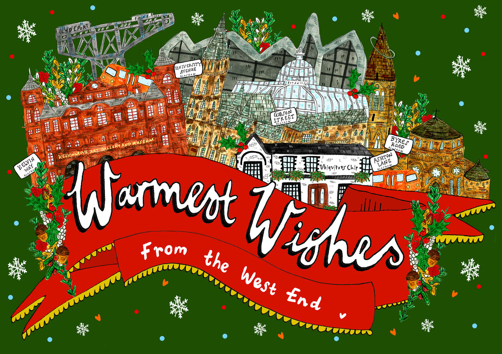 Warmest Wishes from the West End of Glasgow! Christmas Bauble
