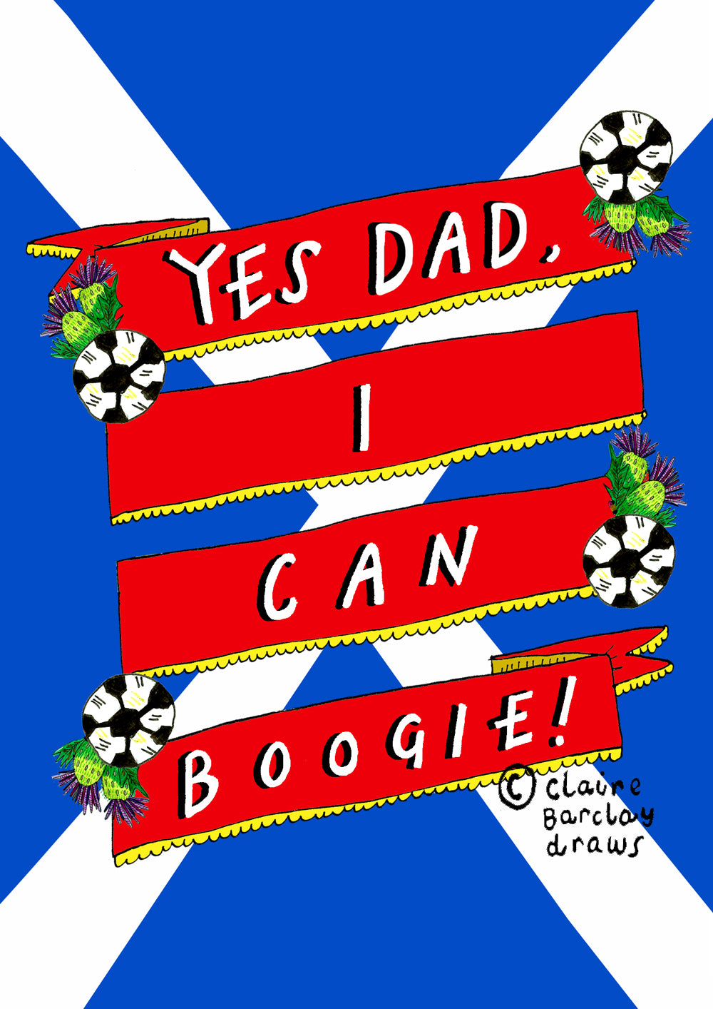 Yes DAD I can BOOGIE! Greetings Card