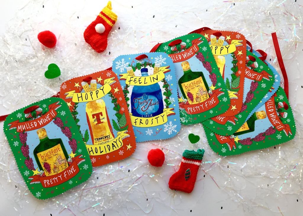 FESTIVE BOOZY BUNTING! Christmas Bunting