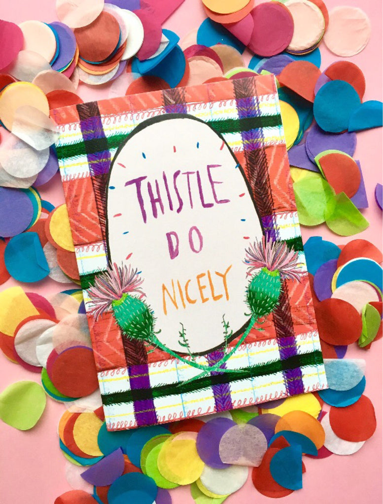 Thistle Do Nicely Greetings Card