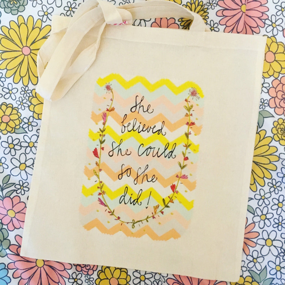 She Believed She Could So She DID! Tote Bag