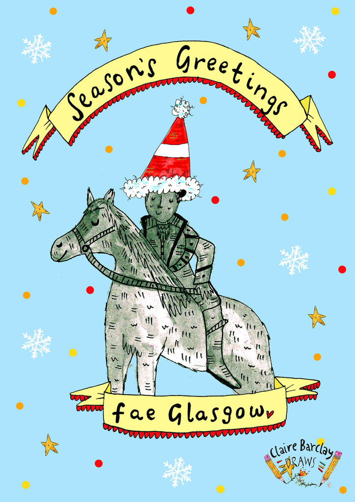 Seasons Greetings Fae Glasgow! Christmas Card