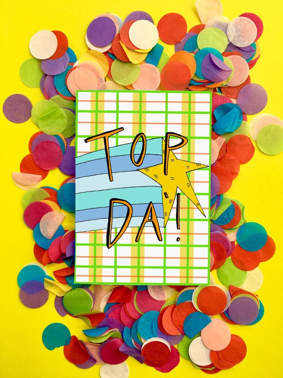 TOP DA' Greetings Card