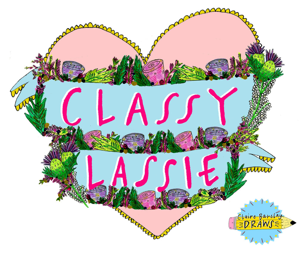 Classy Lassie Heart Tote Bag