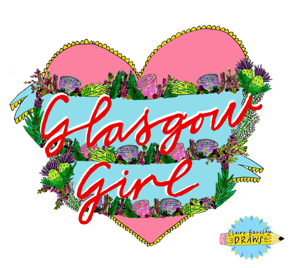 Glasgow Girl Heart Tote Bag