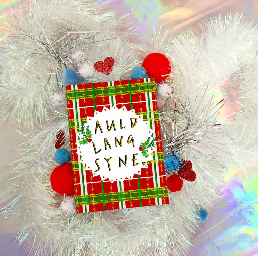 Auld Lang Syne Christmas Card