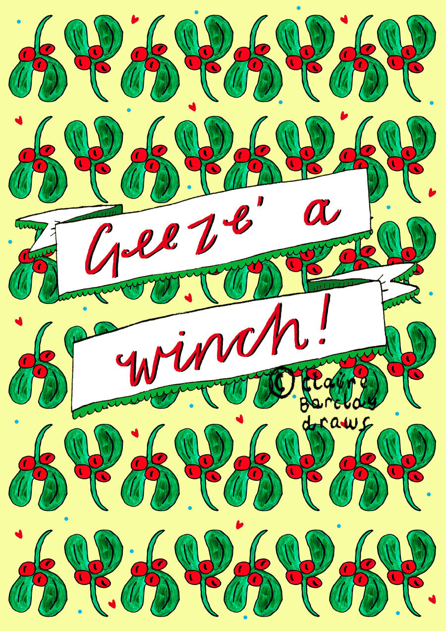 Geez' a Winch! Christmas Card