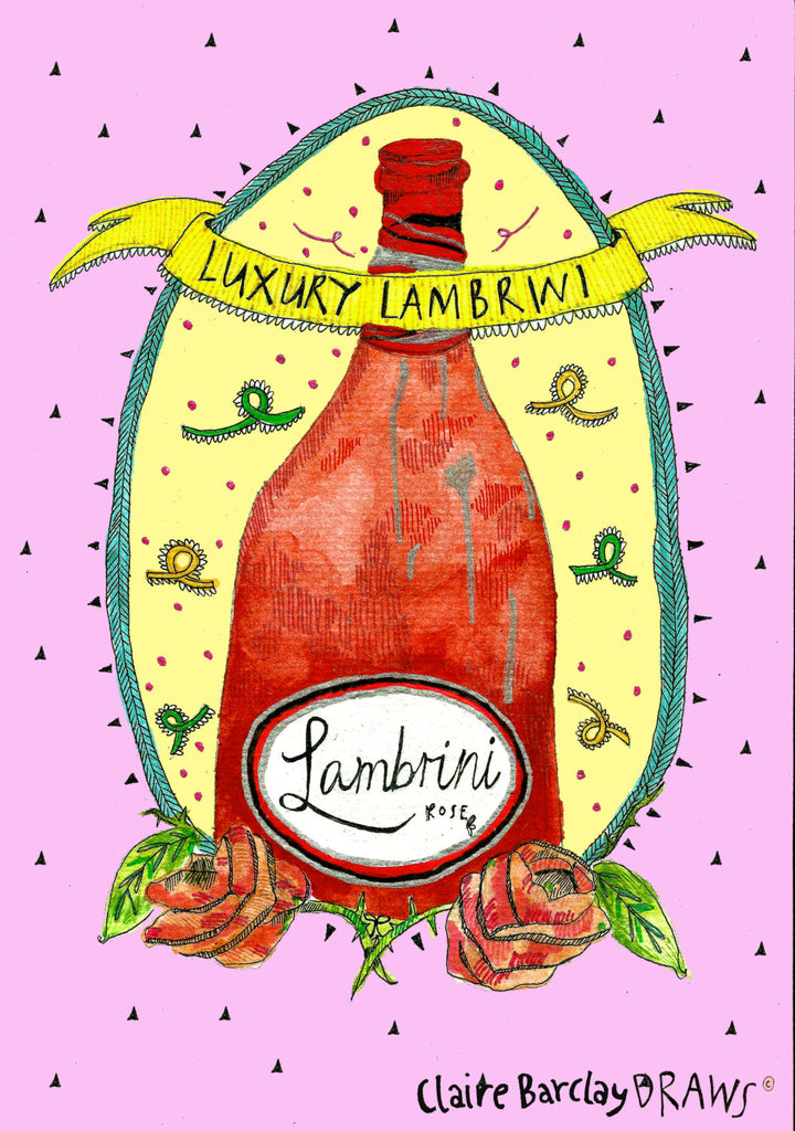 Luxury Lambrini Greetings Card