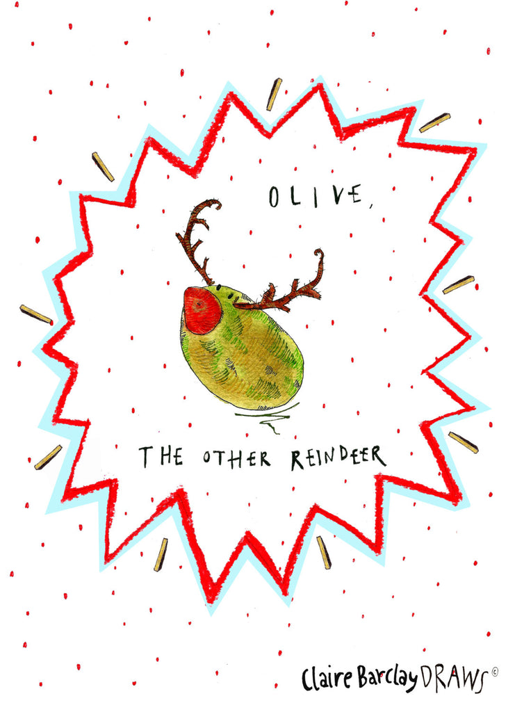 Olive the Other Reindeer! Christmas Card