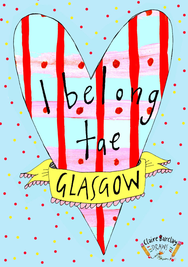 I Belong Tae Glasgow Heart Tote Bag