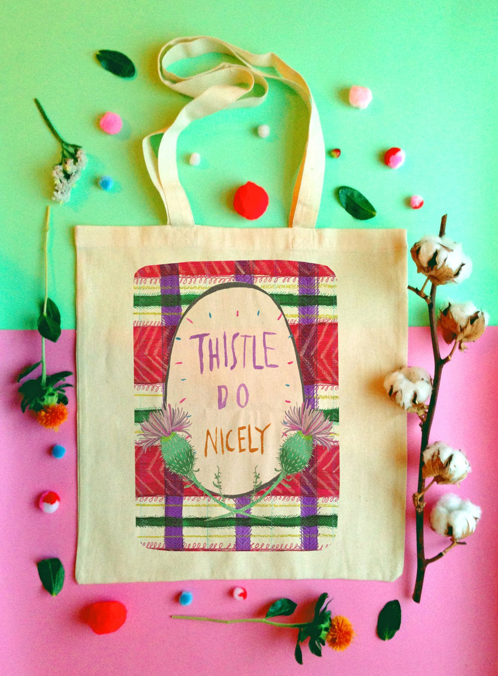 Thistle Do Nicely Tote Bag